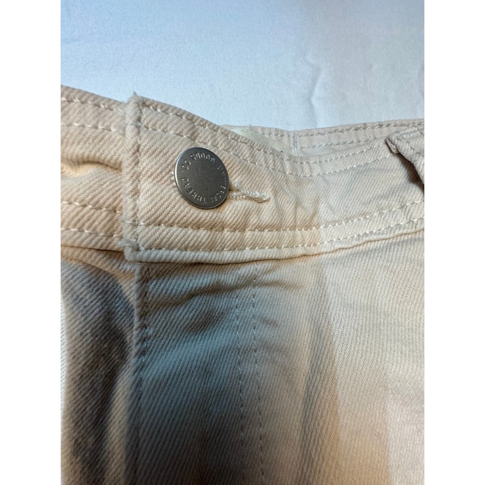 Universal Thread Sailor Wide Leg Pants Tan Beige Women Size 12 High Rise Cotton - Picture 2 of 11